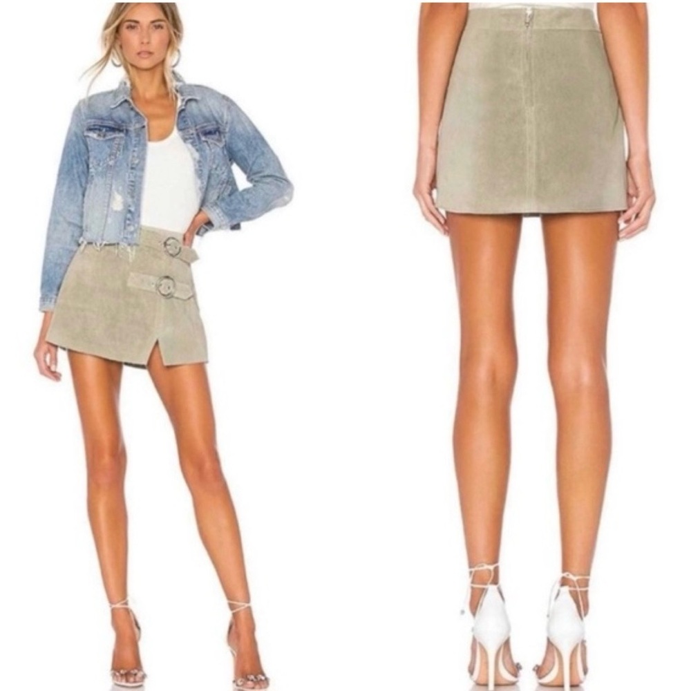 Free People Understated Suede Mini Skirt